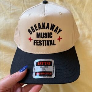 OTTO Breakaway Music Festival Cap - Black and Cream